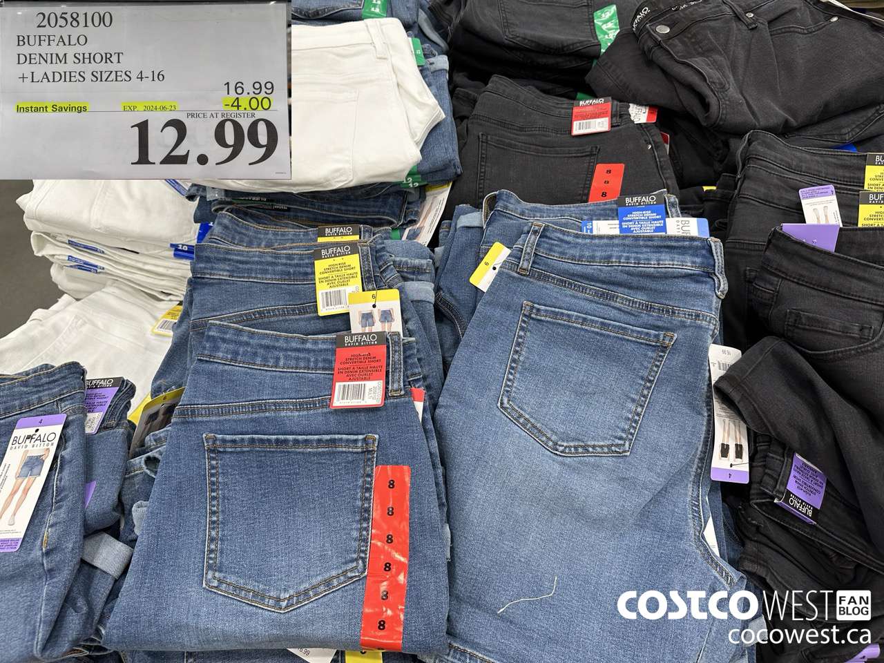 2058100 BUFFALO DENIM SHORT LADIES SIZES 4-16 ($4.00 INSTANT SAVINGS EXPIRES ON 2024-06-23) $12.99