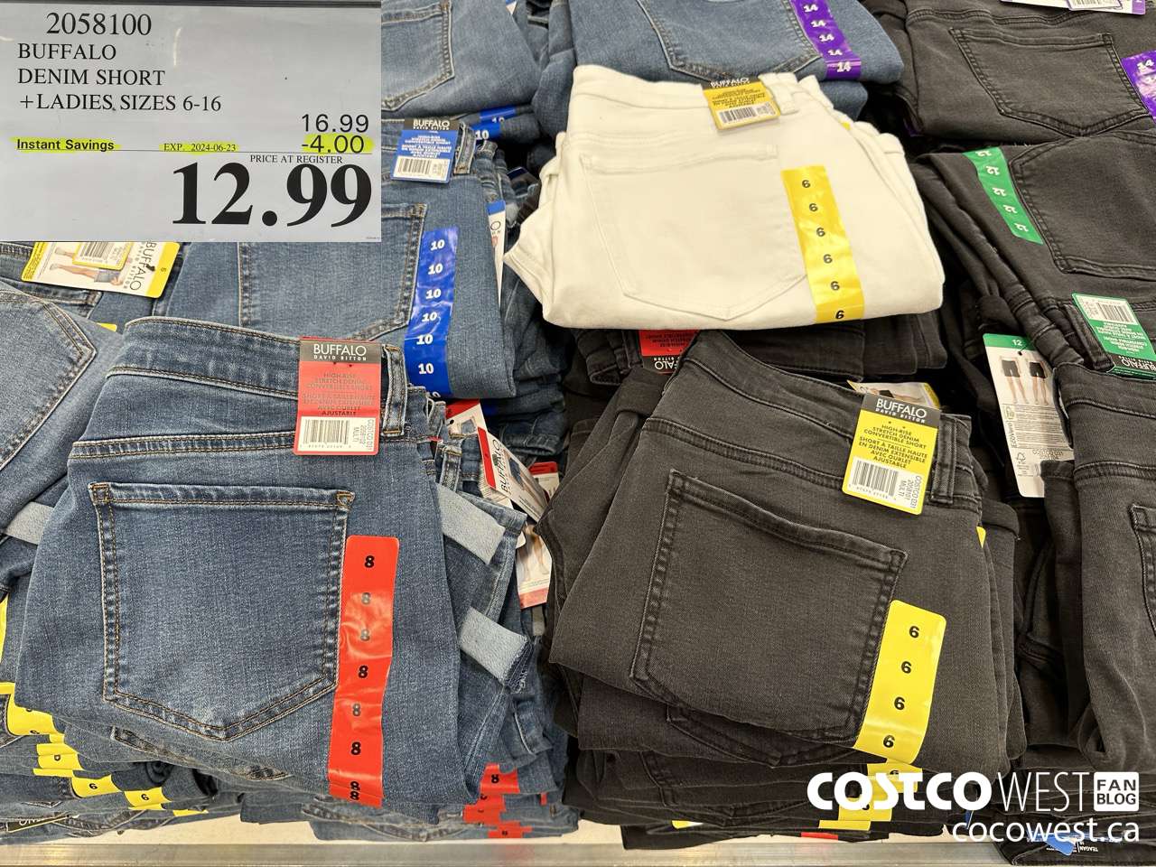 2058100 BUFFALO DENIM SHORT LADIES SIZES 6-16 ($4.00 INSTANT SAVINGS EXPIRES ON 2024-06-23) $12.99