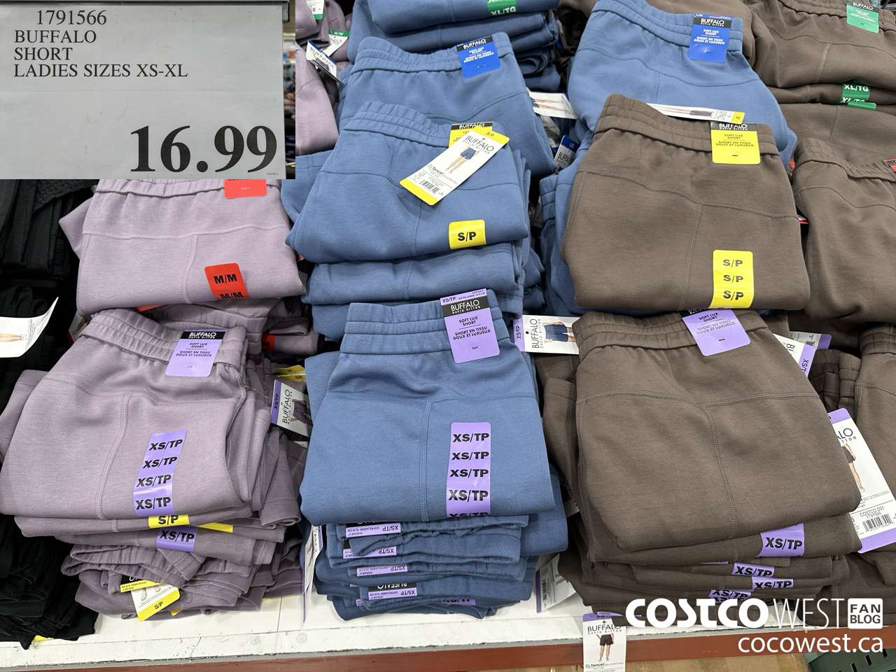 1791566 BUFFALO SHORT LADIES SIZES XS-XL $16.99