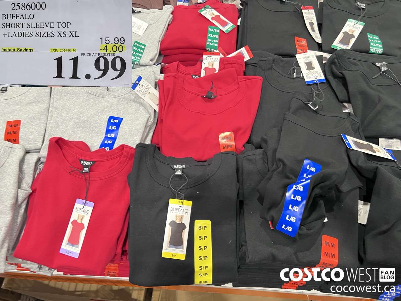 2586000 BUFFALO SHORT SLEEVE TOP LADIES SIZES XS-XL ($4.00 INSTANT SAVINGS EXPIRES ON 2024-06-30) $11.99