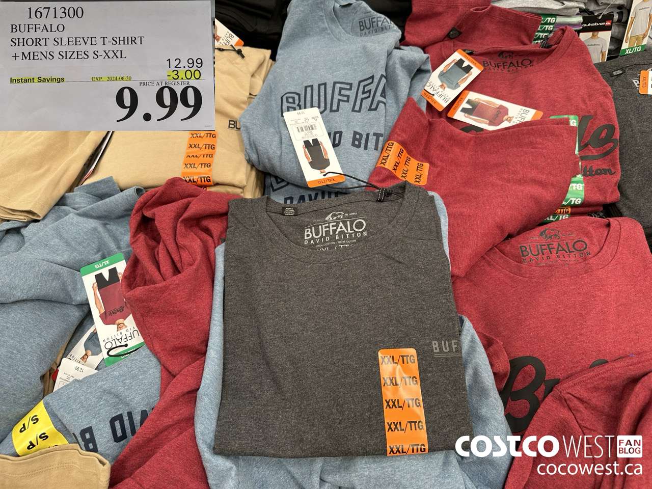 1671300 BUFFALO SHORT SLEEVE T-SHIRT MENS SIZES S-XXL ($3.00 INSTANT SAVINGS EXPIRES ON 2024-06-30) $9.99