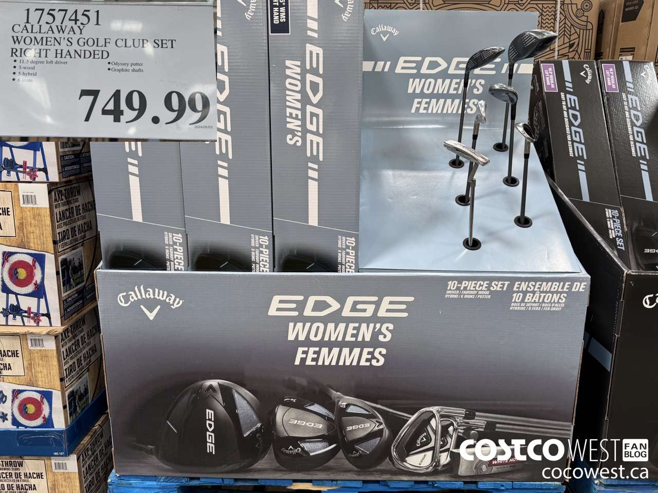 1757451 CALLAWAY WOMEN'S GOLF CLUB SET RIGHT HANDED $749.99