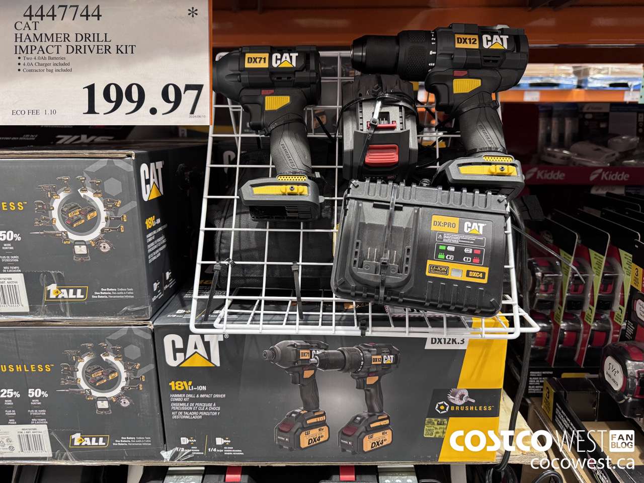 4447744 CAT HAMMER DRILL IMPACT DRIVER KIT $199.97