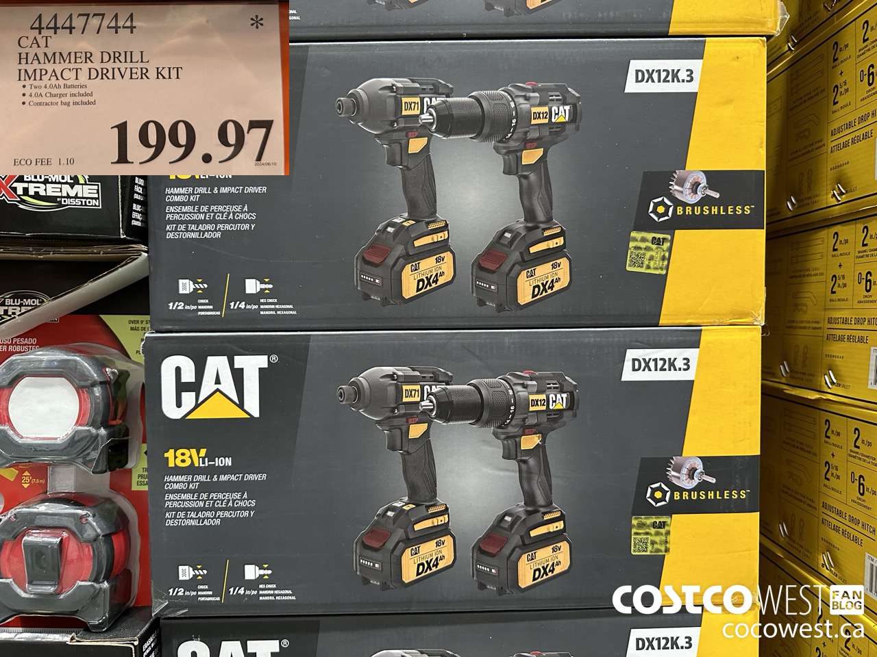 4447744 CAT HAMMER DRILL IMPACT DRIVER KIT $199.97