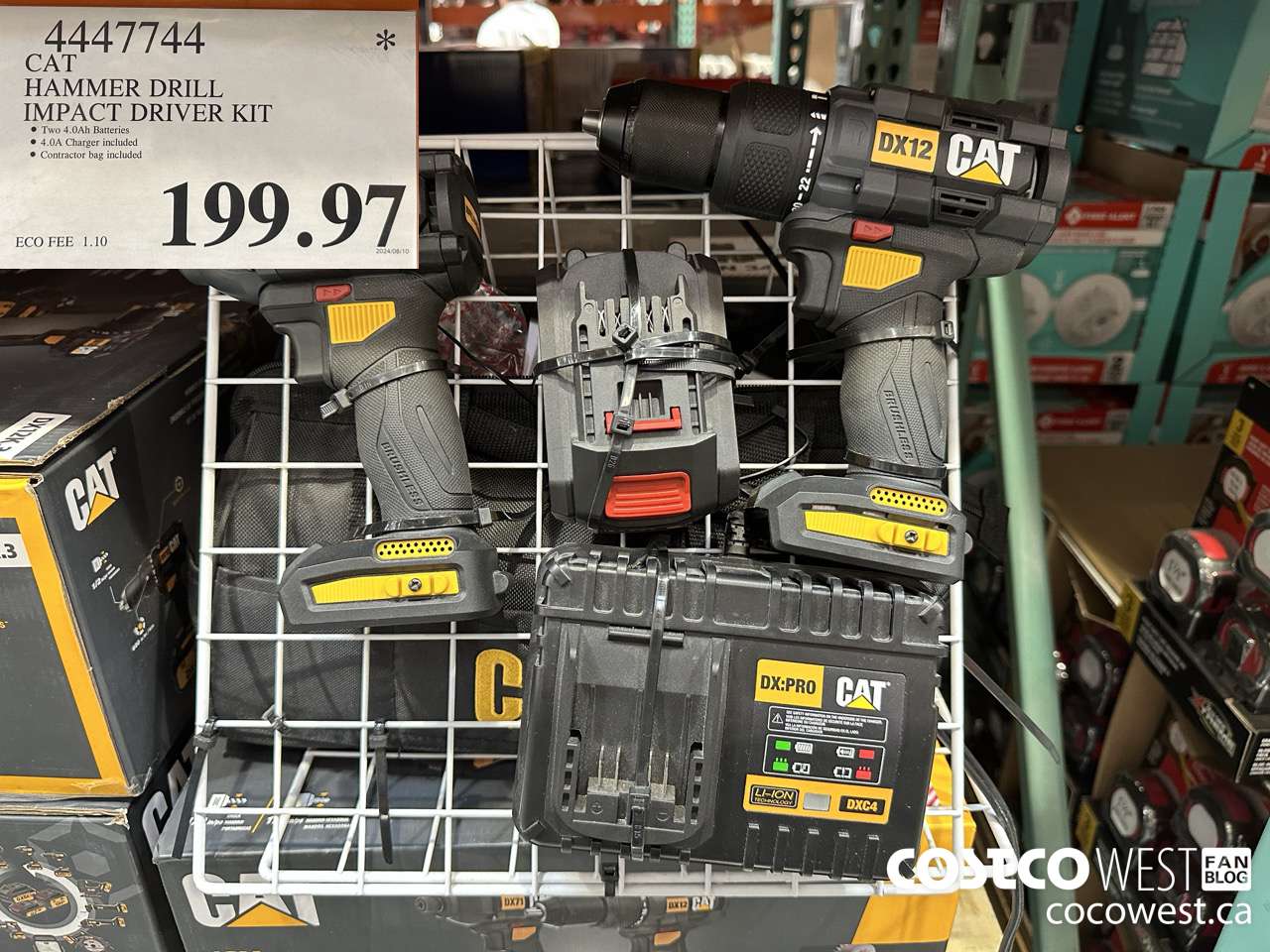 4447744 CAT HAMMER DRILL IMPACT DRIVER KIT $199.97