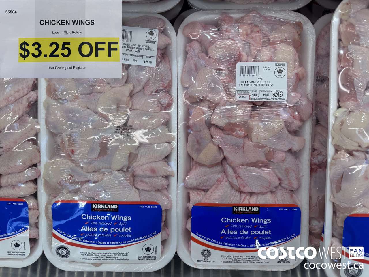 55504 CHICKEN WINGS ($3.25 INSTANT SAVINGS)