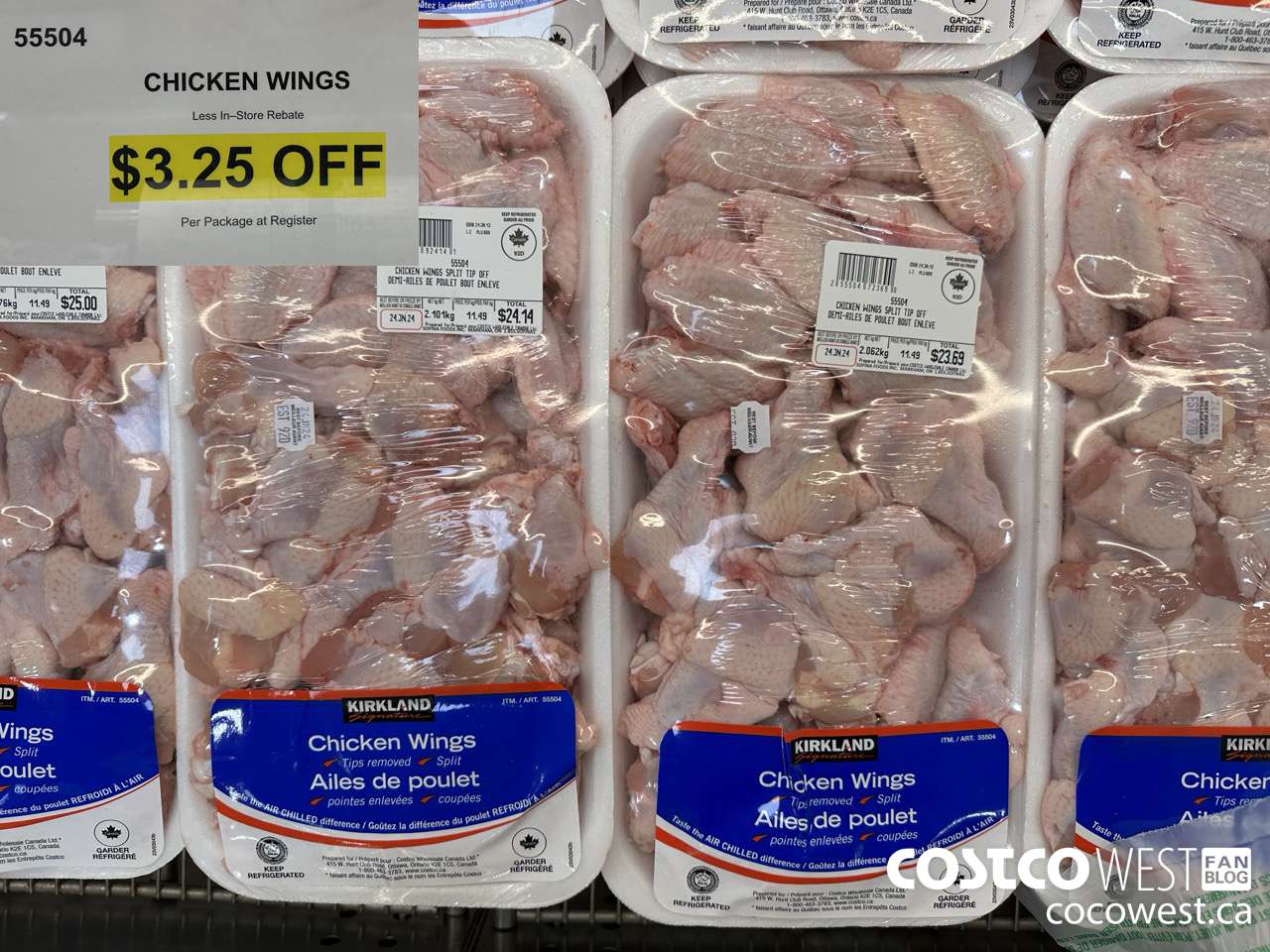 55504 CHICKEN WINGS ($3.25 INSTANT SAVINGS)