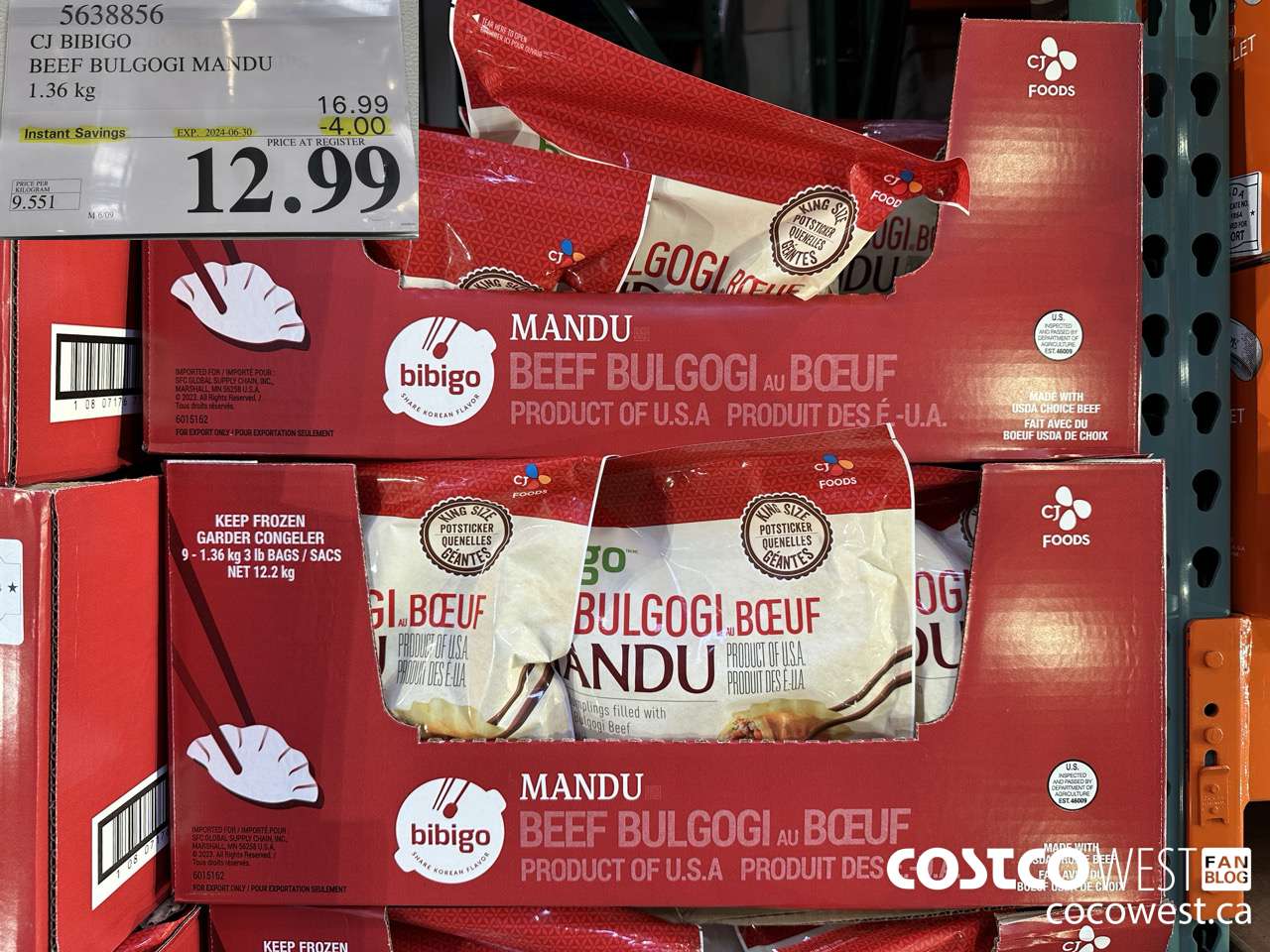 5638856 CJ BIBIGO BEEF BULGOGI MANDU 1.36 kg ($4.00 INSTANT SAVINGS EXPIRES ON 2024-06-30) $12.99