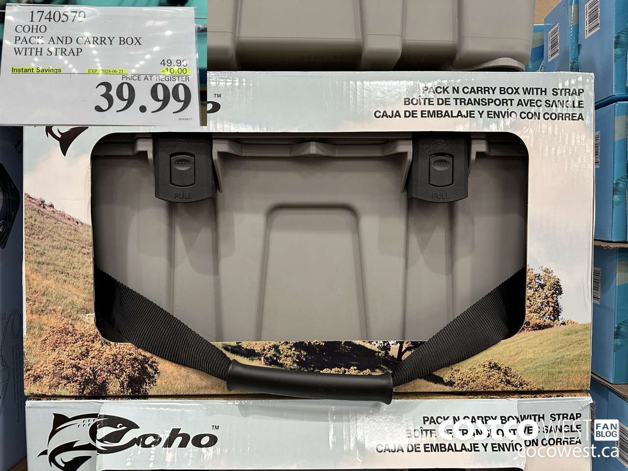 1740579 COHO PACK AND CARRY BOX WITH STRAP ($10.00 INSTANT SAVINGS EXPIRES ON 2024-06-23) $39.99