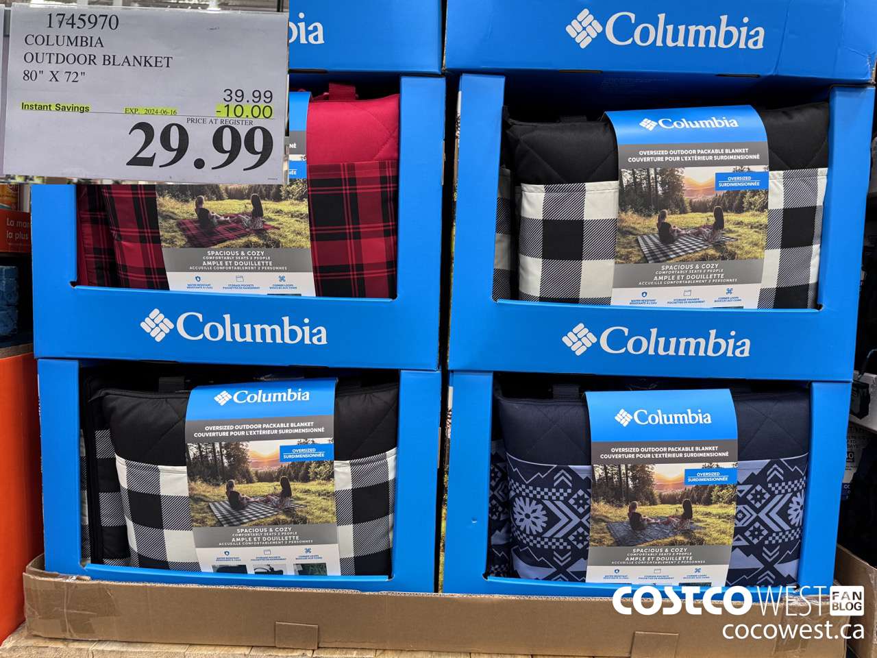 1745970 COLUMBIA OUTDOOR BLANKET 80