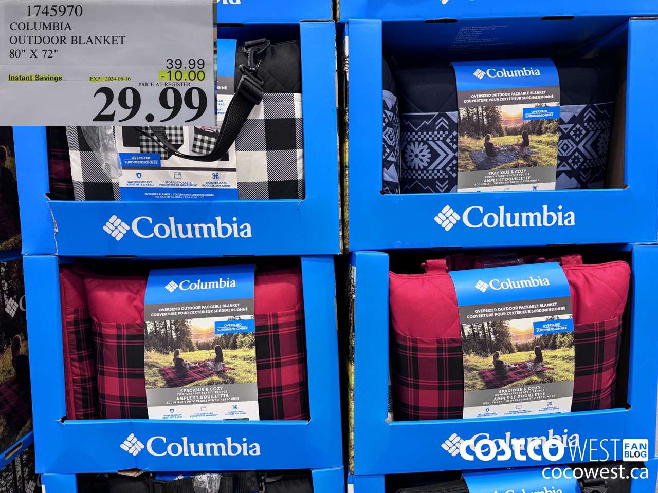 1745970 COLUMBIA OUTDOOR BLANKET 80