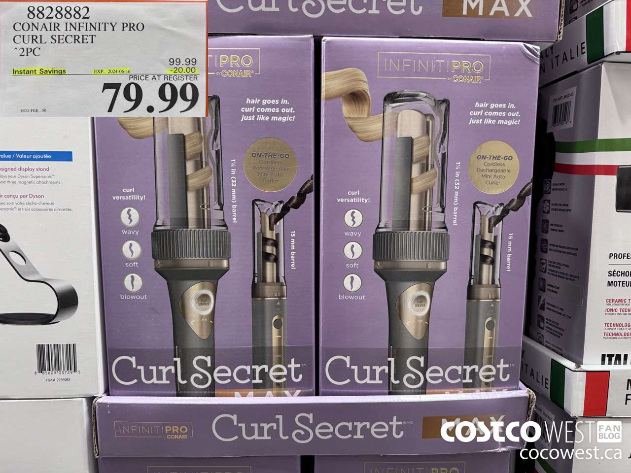 8828882 CONAIR INFINITY PRO CURL SECRET 2 PC ($20.00 INSTANT SAVINGS EXPIRES ON 2024-06-16) $79.99