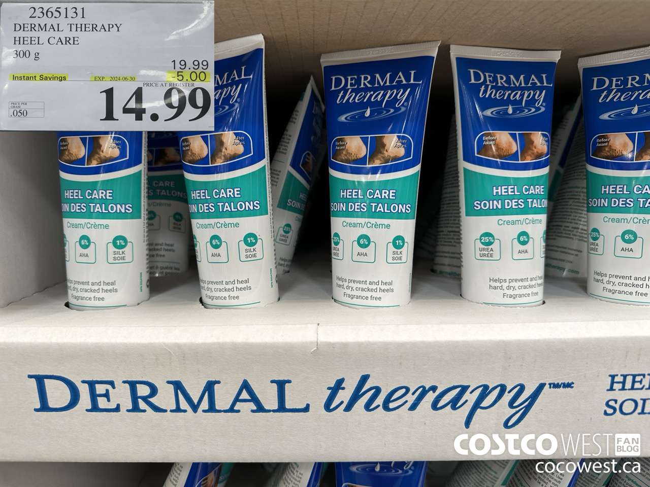 2365131 DERMAL THERAPY HEEL CARE 300G ($5.00 INSTANT SAVINGS EXPIRES ON 2024-06-30) $14.99
