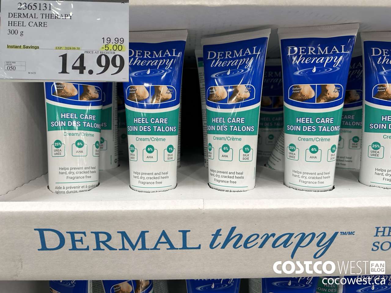 2365131 DERMAL THERAPY HEEL CARE 300G ($5.00 INSTANT SAVINGS EXPIRES ON 2024-06-30) $14.99