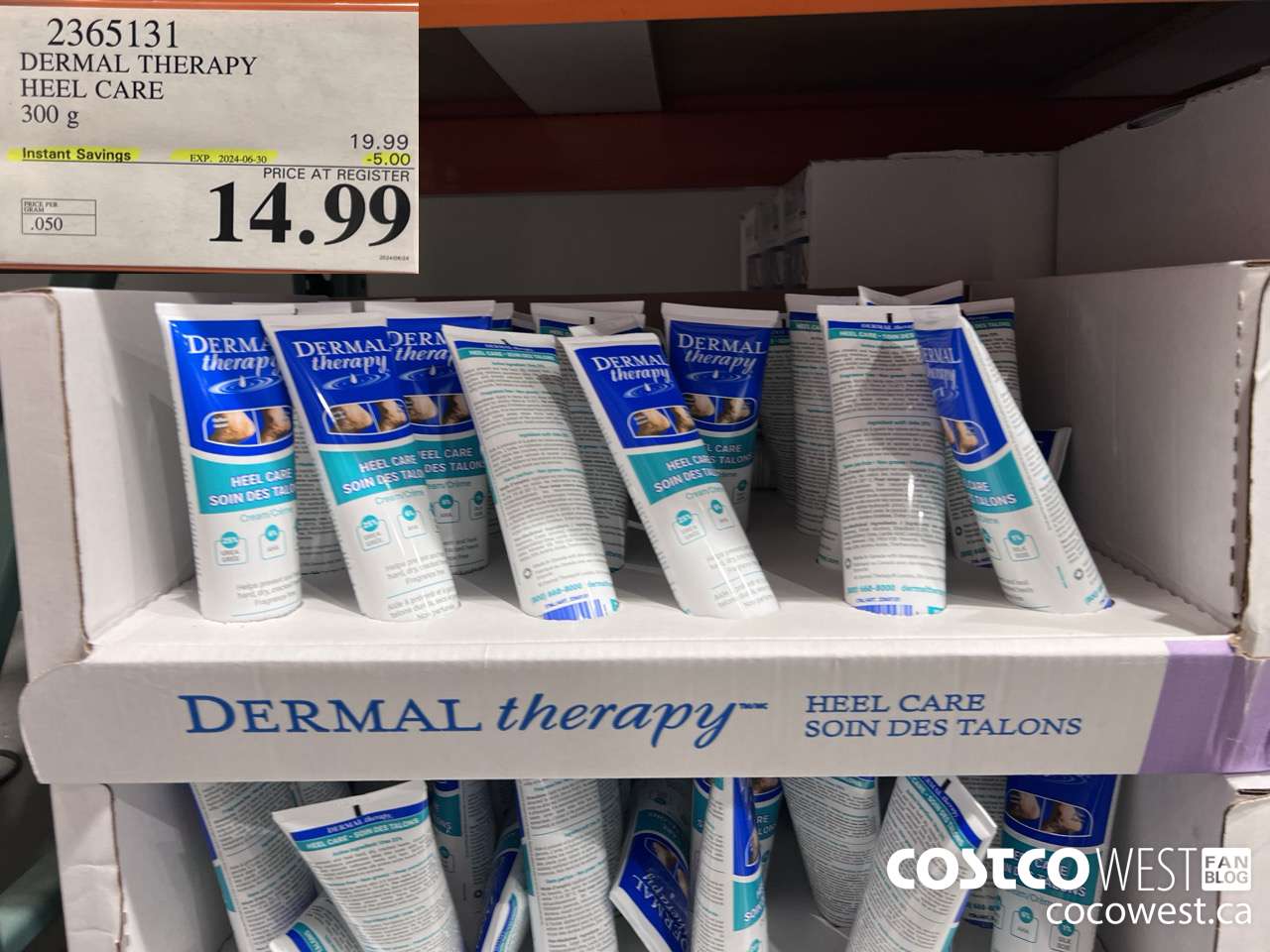 2365131 DERMAL THERAPY HEEL CARE 300G ($5.00 INSTANT SAVINGS EXPIRES ON 2024-06-30) $14.99