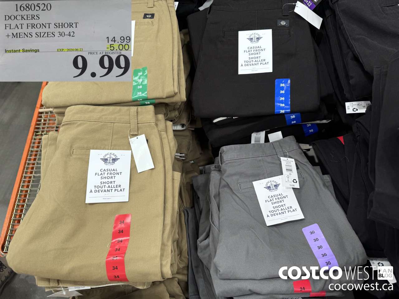 1680520 DOCKERS FLAT FRONT SHORT MENS SIZES 30-42 ($5.00 INSTANT SAVINGS EXPIRES ON 2024-06-23) $9.99