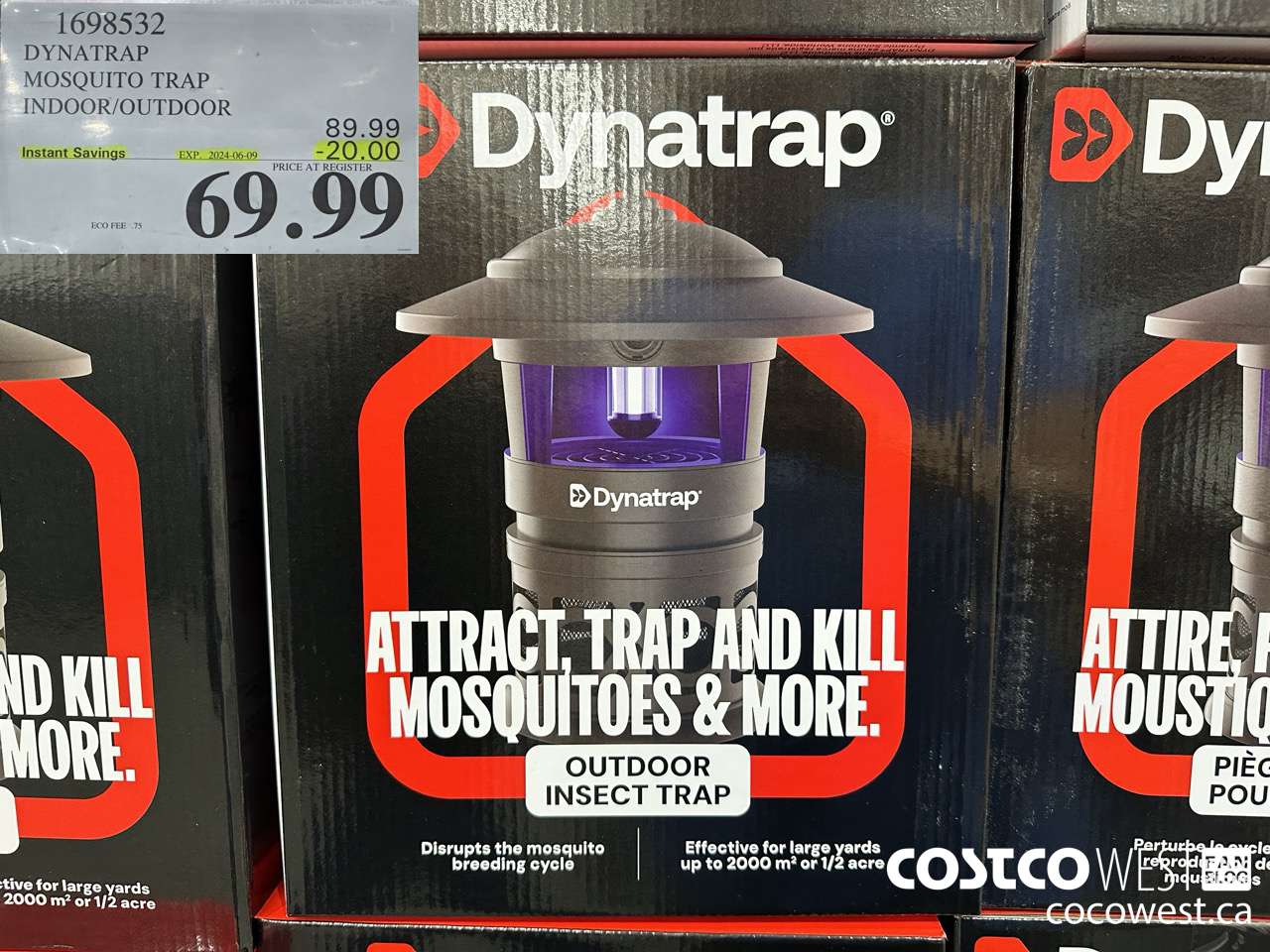 1698532 DYNATRAP MOSQUITO TRAP INDOOR/OUTDOOR ($20.00 INSTANT SAVINGS EXPIRES ON 2024-06-09) $69.99