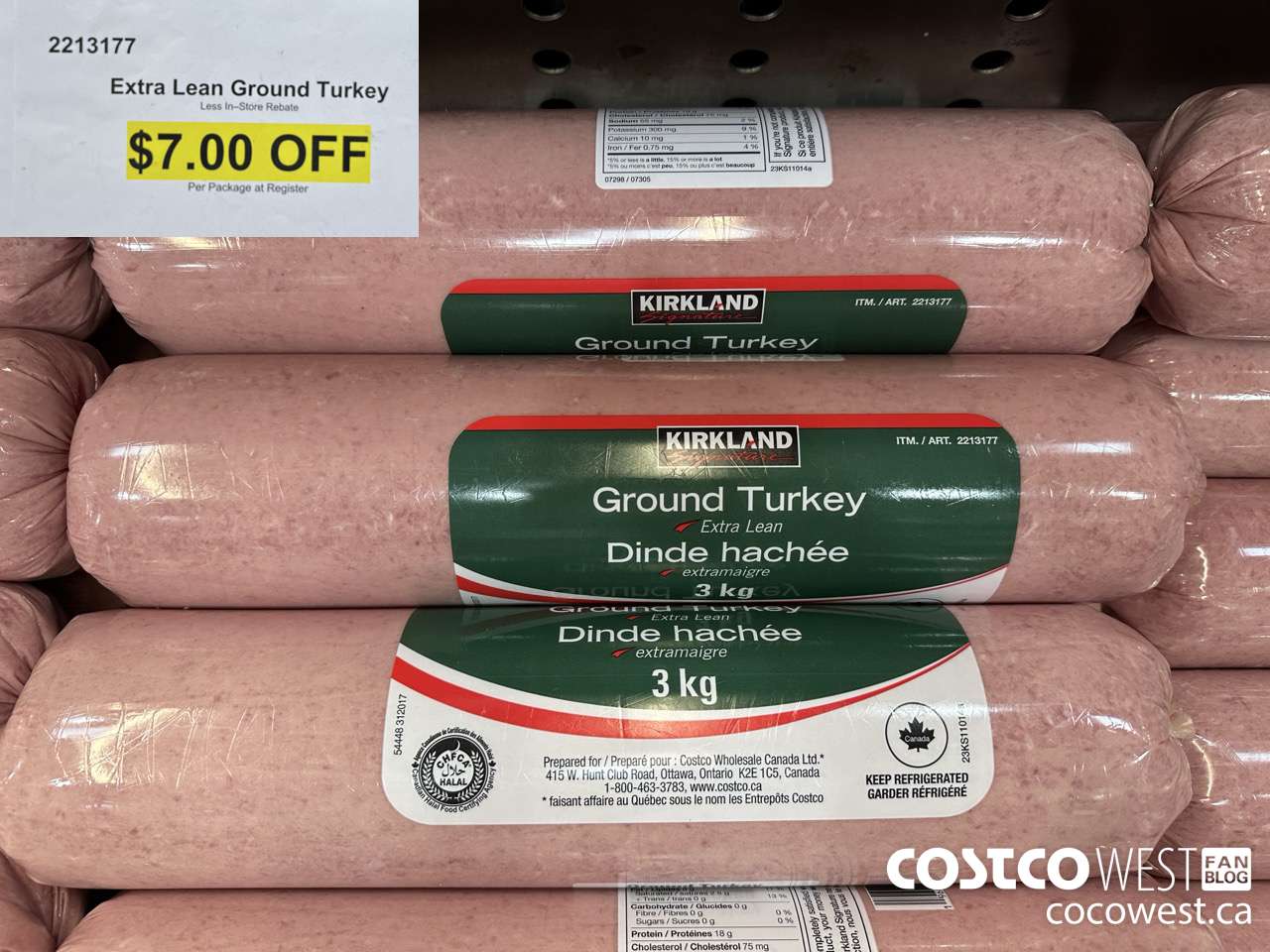 2213177 EXTRA LEAN GROUND TURKEY ($7.00 INSTANT SAVINGS)