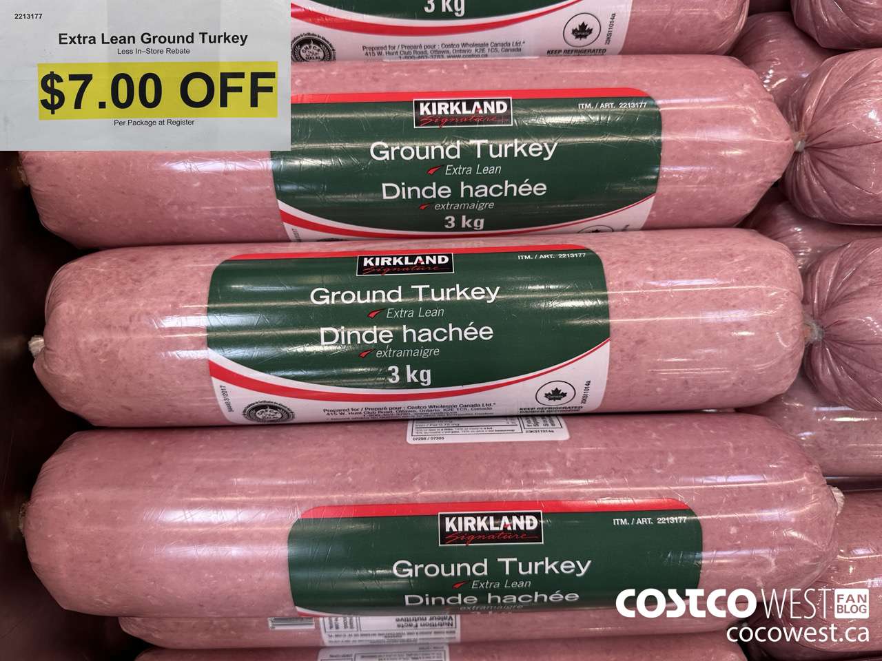 2213177 EXTRA LEAN GROUND TURKEY ($7.00 INSTANT SAVINGS)