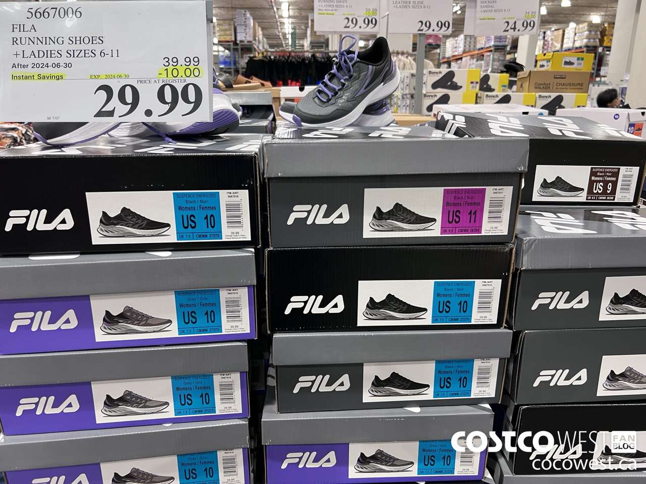 5667006 FILA RUNNING SHOES LADIES SIZES 6-11 ($10.00 INSTANT SAVINGS EXPIRES ON 2024-06-30) $29.99