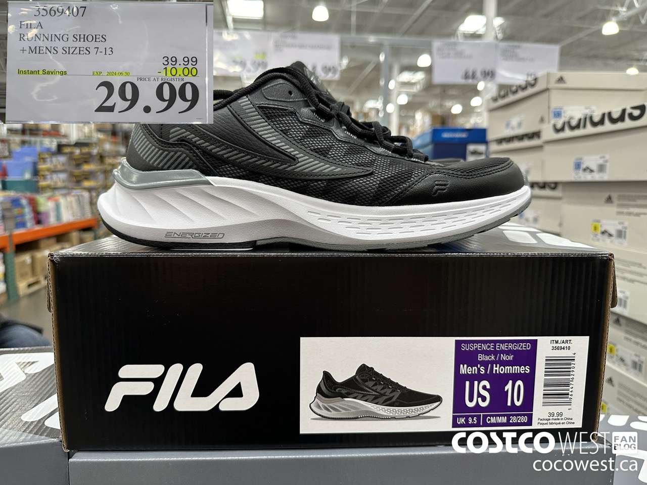 3569407 FILA RUNNING SHOES MENS SIZES 7-13 ($10.00 INSTANT SAVINGS EXPIRES ON 2024-06-30) $29.99