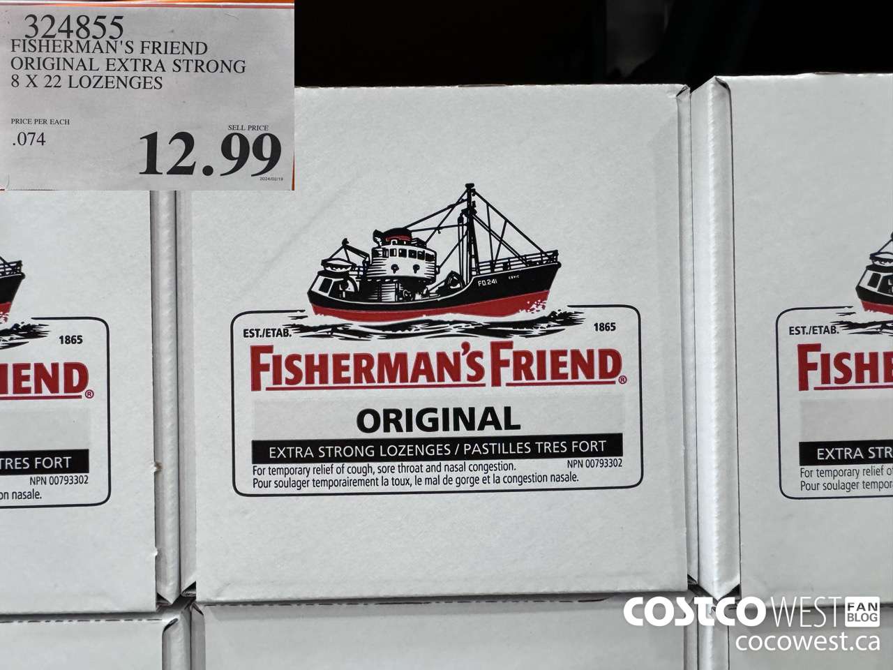 324855 FISHERMAN'S FRIEND ORIGINAL EXTRA STRONG 8 X 22 LOZENGES $12.99