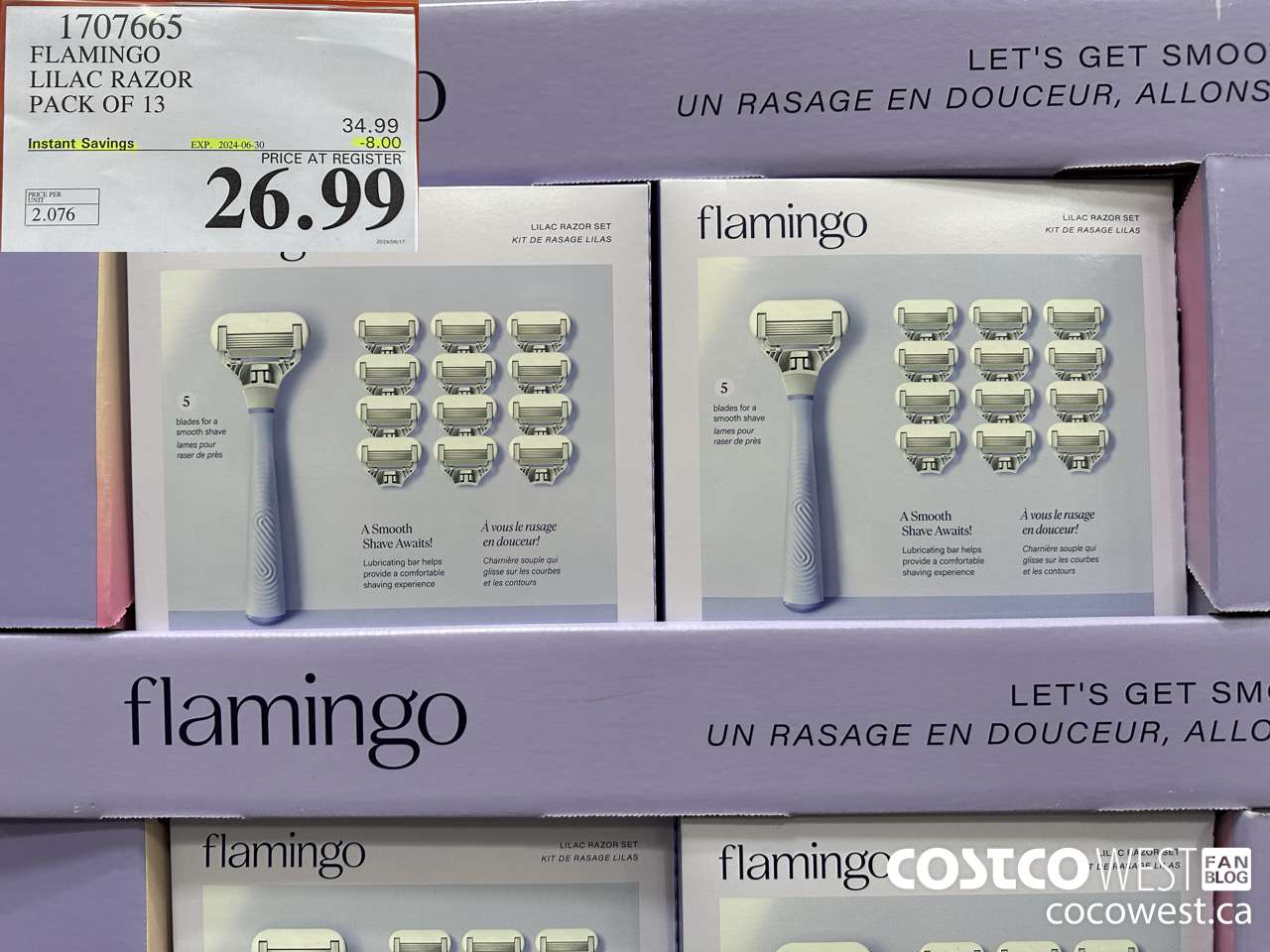 1707665 FLAMINGO & HARRY RAZOR PACK OF 13 ($8.00 INSTANT SAVINGS EXPIRES ON 2024-06-30) $26.99