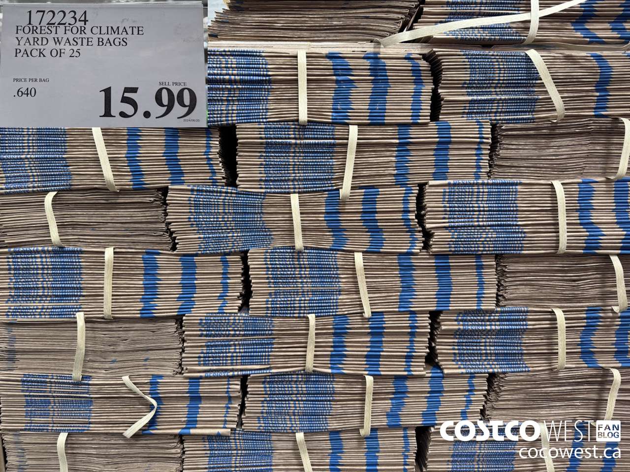 172234 FOREST FOR CLIMATE, YARD WASTE BAGS PACK OF 25 $15.99