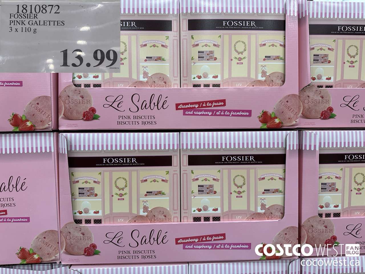 1810872 FOSSIER PINK GALETTES 3 X 110G $13.99