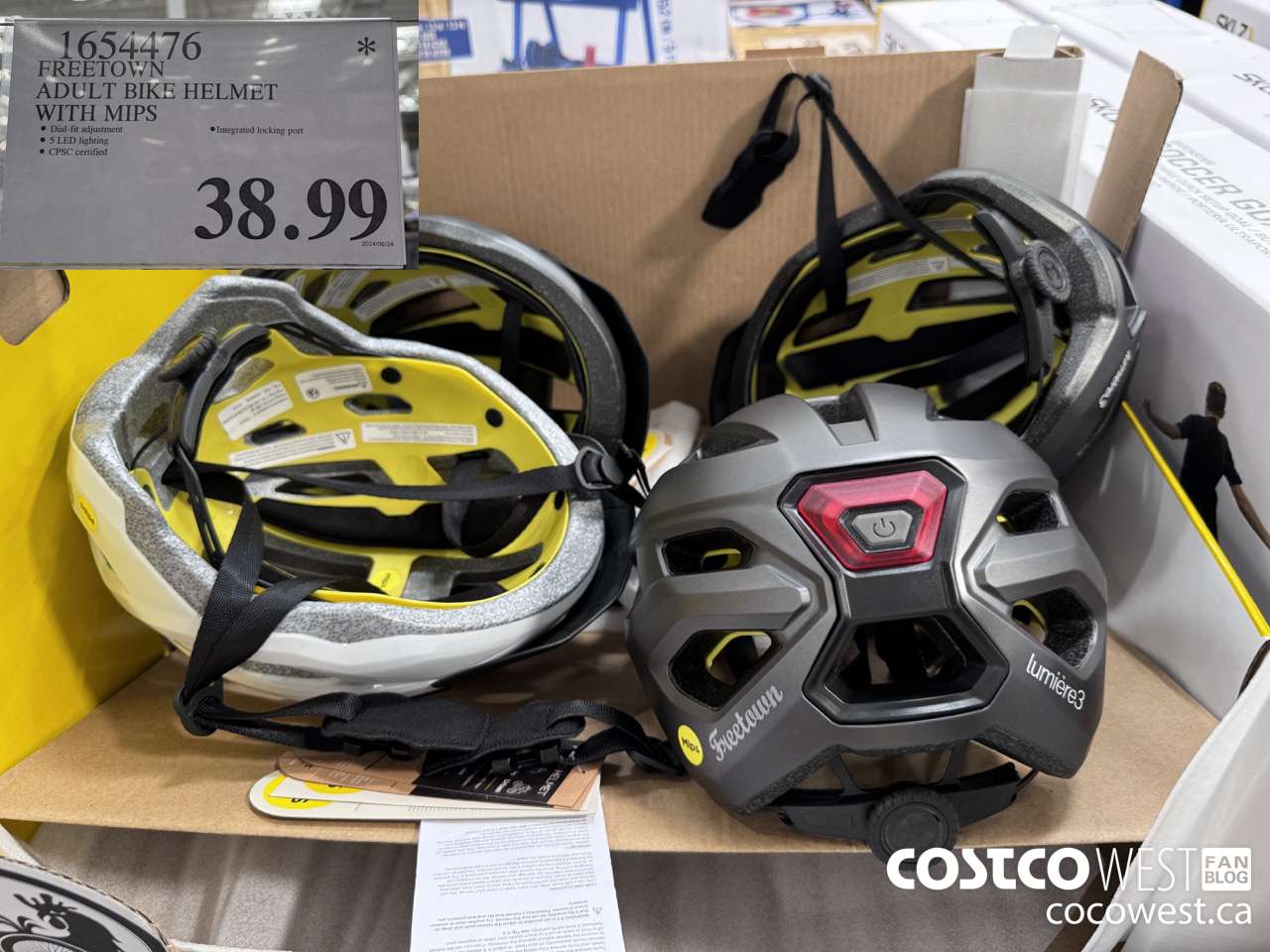 1654476 FREETOWN ADULT BIKE HELMET WITH MIPS $38.99