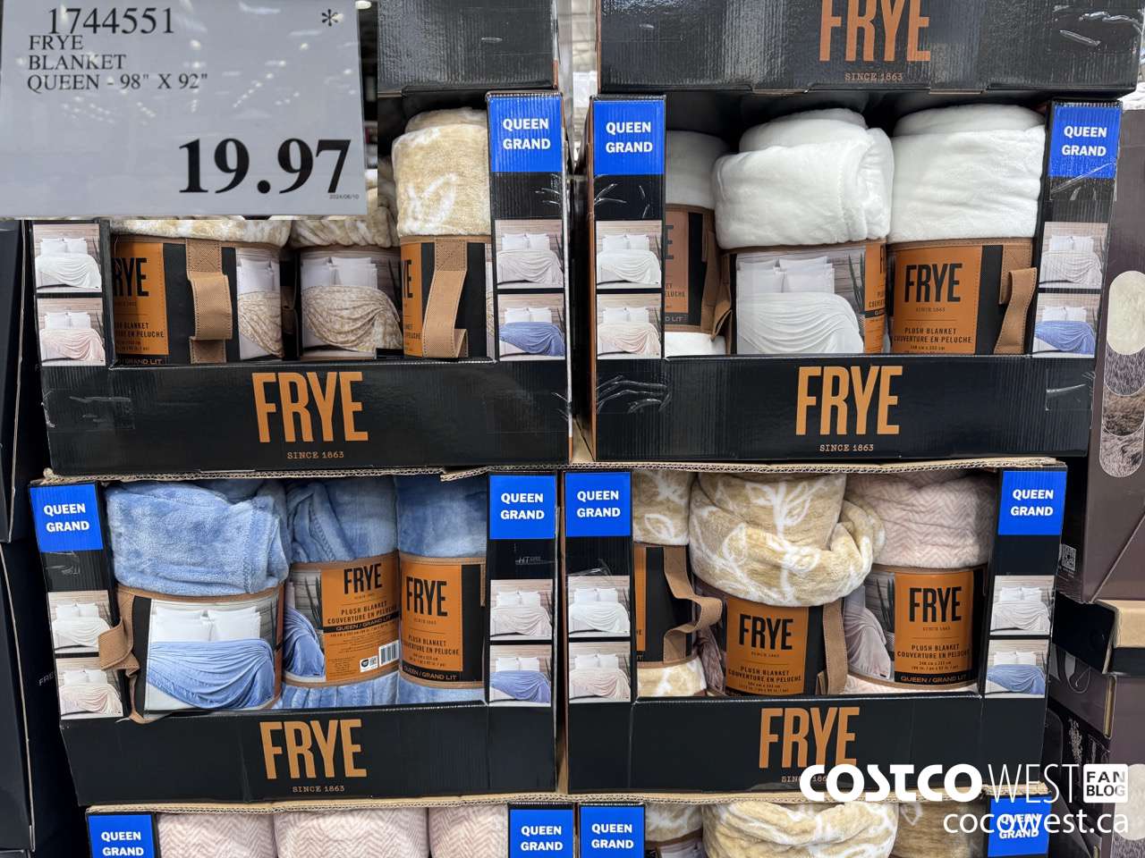 1744551 FRYE BLANKET QUEEN 98