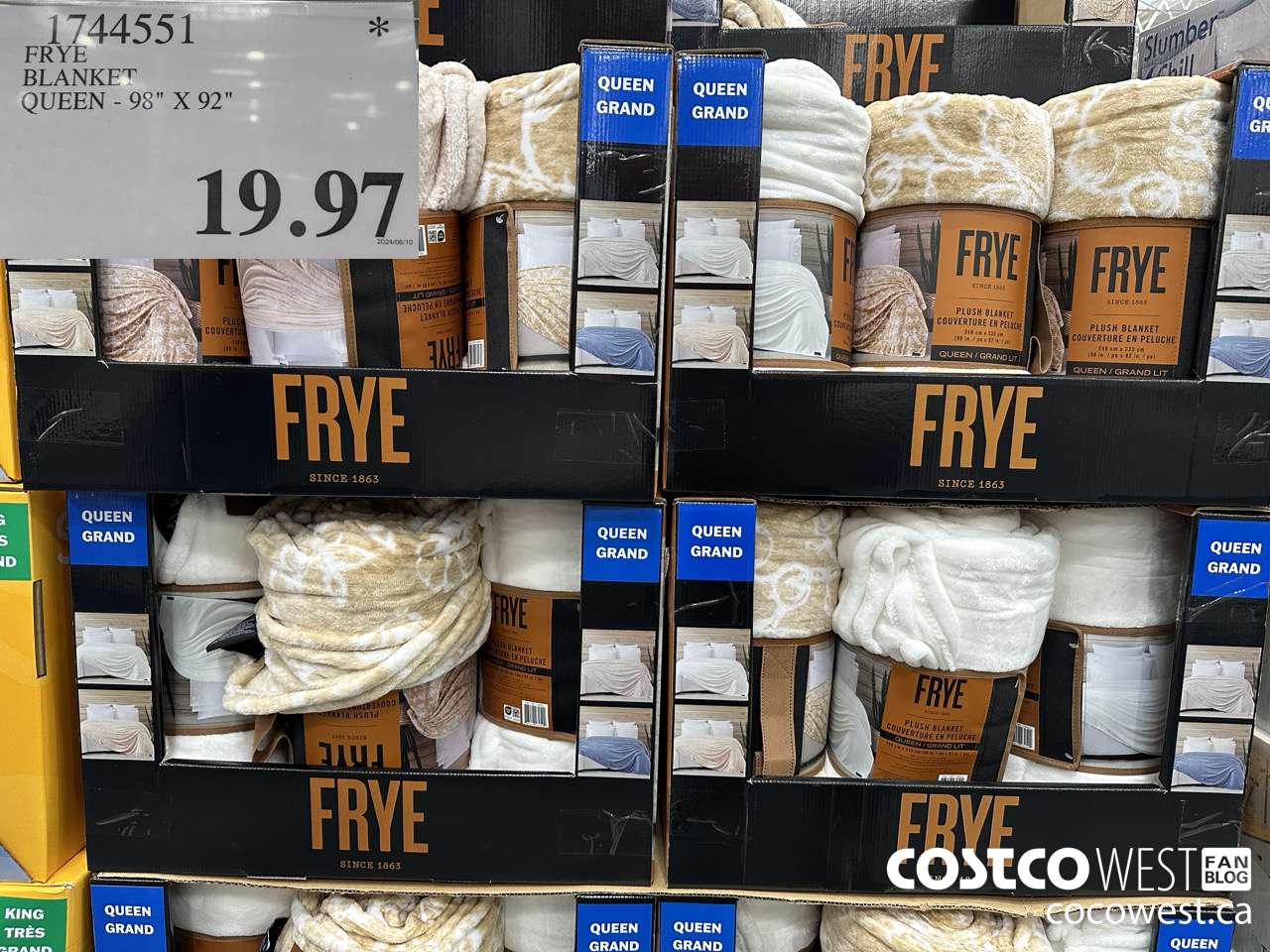 1744551 FRYE BLANKET QUEEN 98