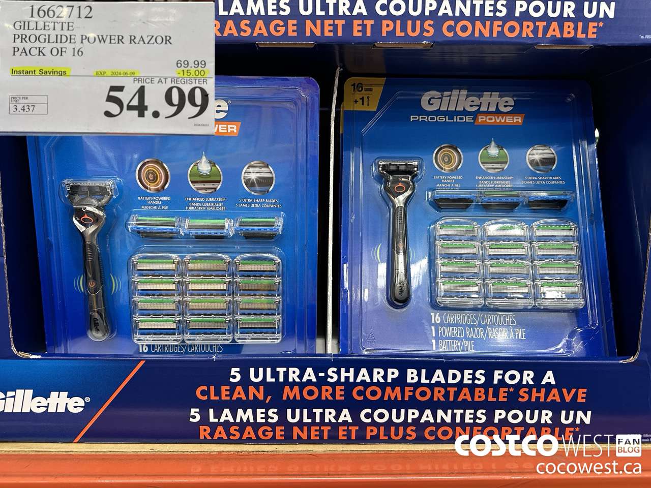 1662712 FUSION PROGLIDE POWER WITH HANDLE PACK OF 16 ($15.00 INSTANT SAVINGS EXPIRES ON 2024-06-09) $54.99