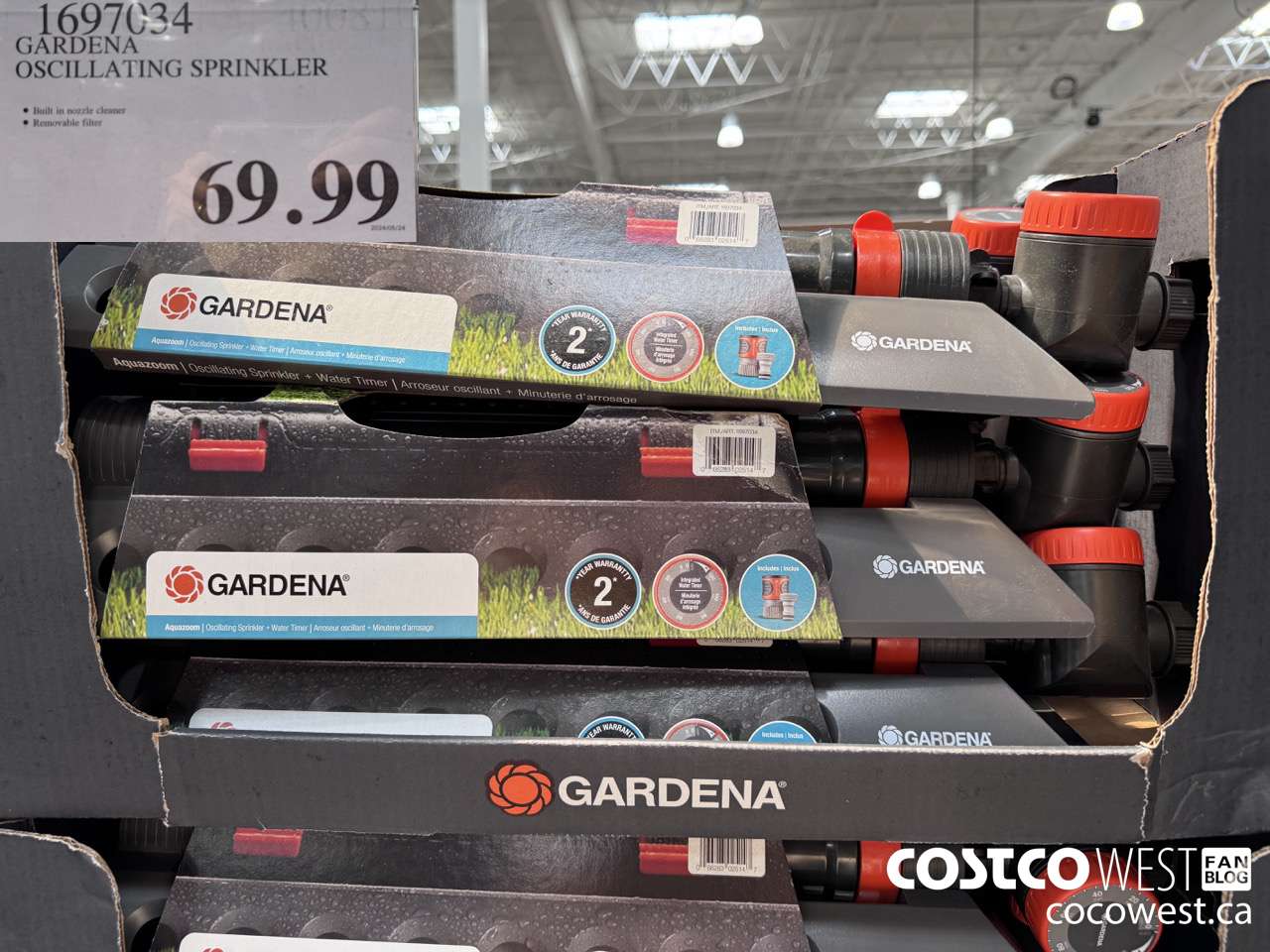 1697034 GARDENA OSCILLATING SPRINKLER $69.99