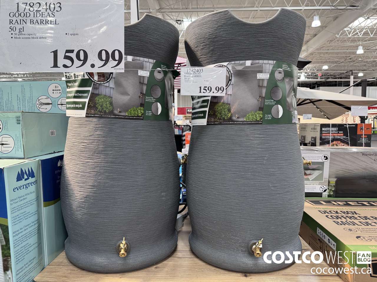 1782403 GOOD IDEAS RAIN BARREL 50 GL $159.99