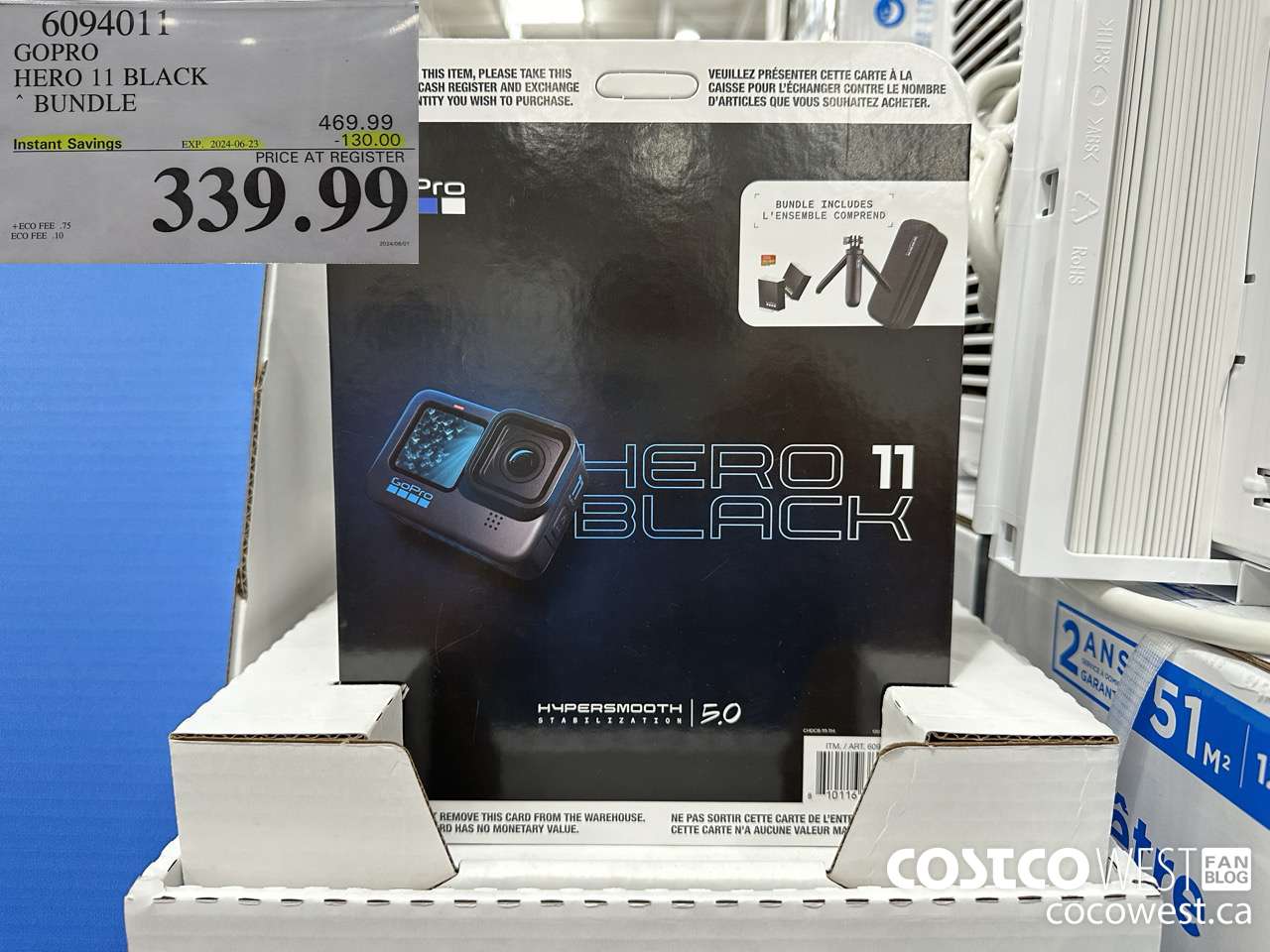 6094011 GOPRO HERO11 BLACK BUNDLE ($130.00 INSTANT SAVINGS EXPIRES ON 2024-06-23) $339.99