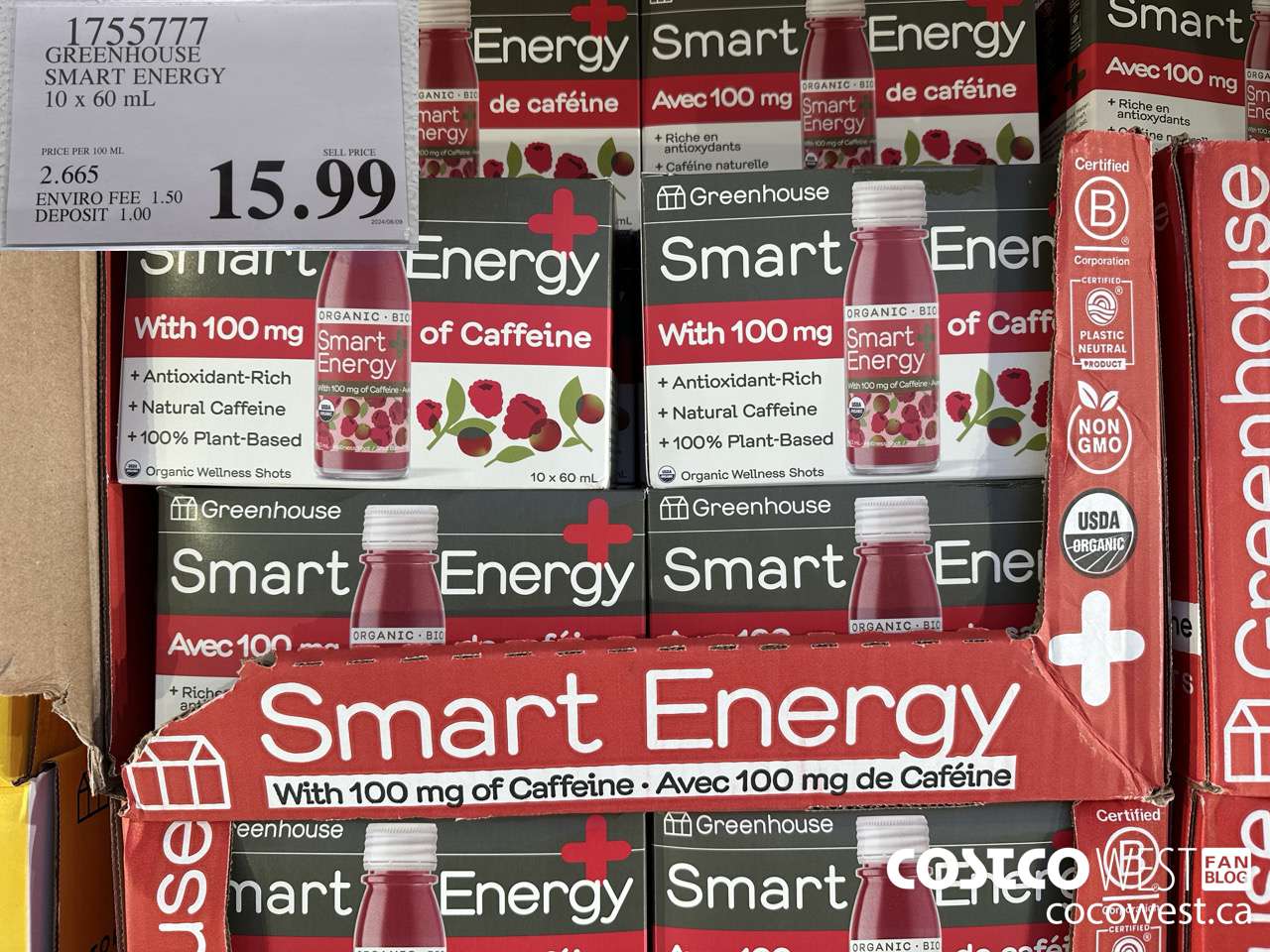 1755777 GREENHOUSE SMART ENERGY 10 X 60ML $15.99