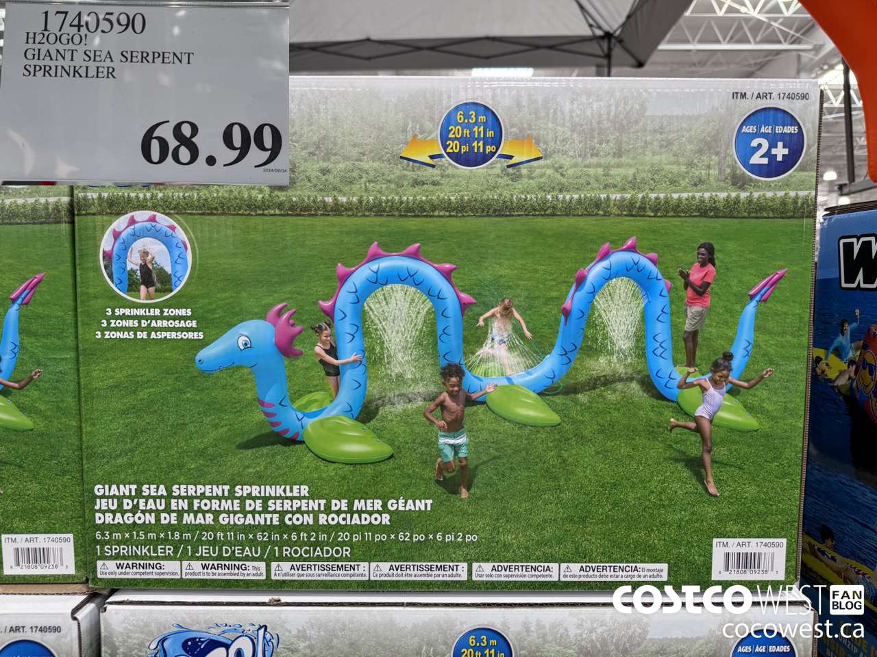 1740590 H2OGO! GIANT SEA SERPENT SPRINKLER $68.99