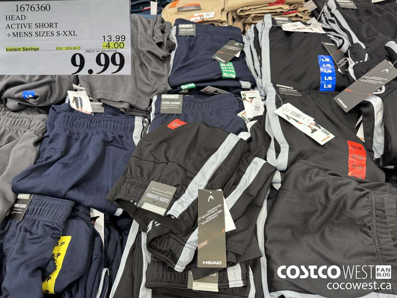 1676360 HEAD ACTIVE SHORT MENS SIZES S-XXL ($4.00 INSTANT SAVINGS EXPIRES ON 2024-06-23) $9.99