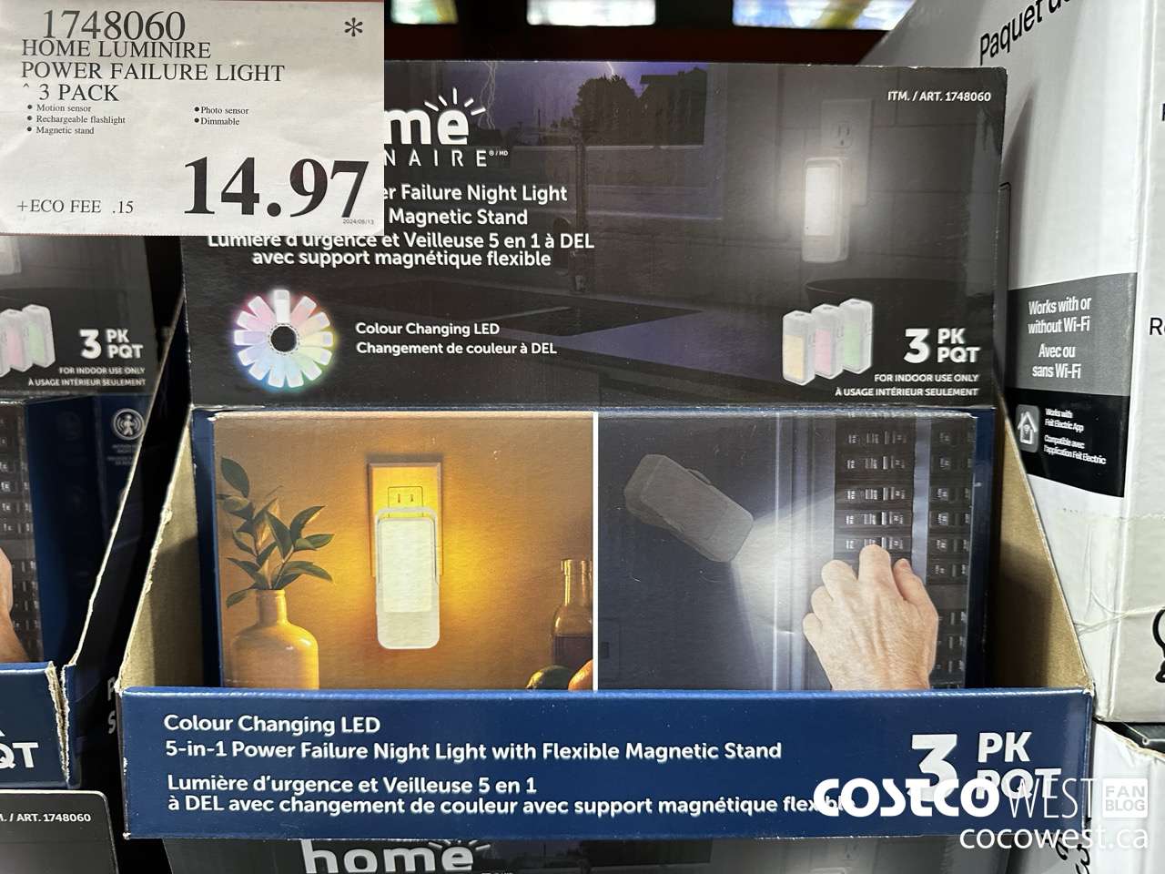 1748060 HOME LUMINIRE POWER FAILURE LIGHT 3 PACK $14.97