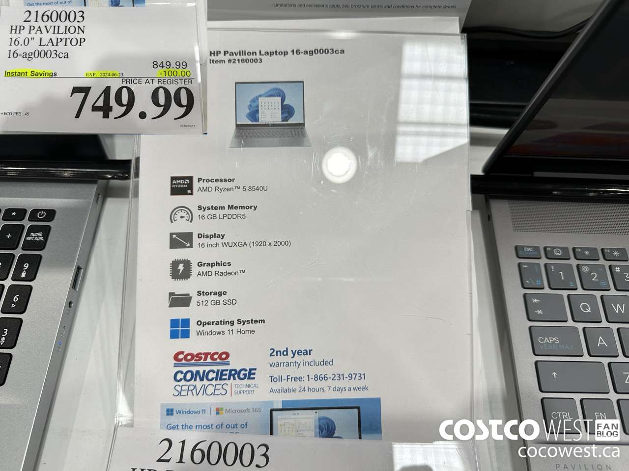 2160003 HP PAVILION 16.0