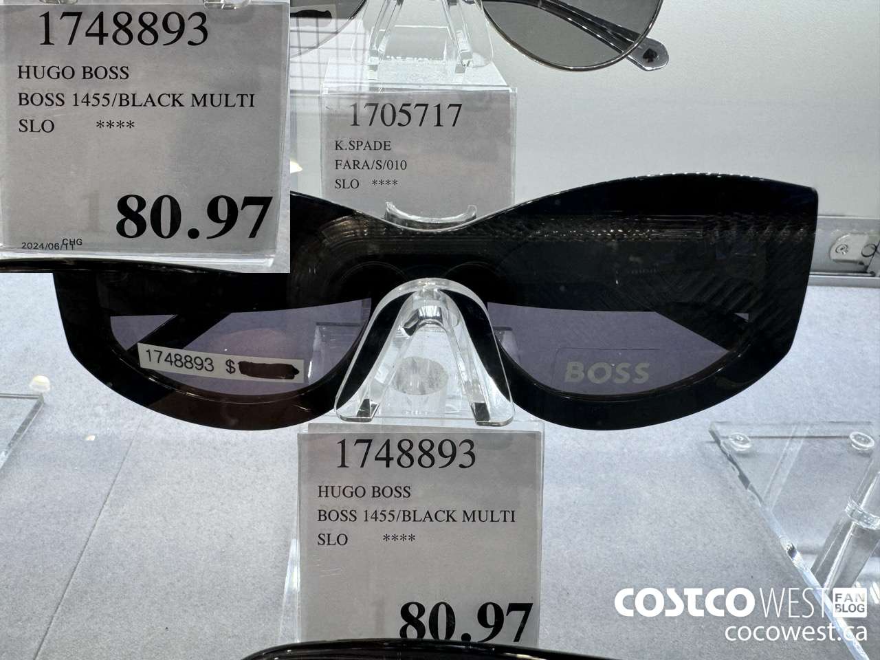 1748893 HUGO BOSS BOSS 1455/BLACK MULTI SLO $80.97