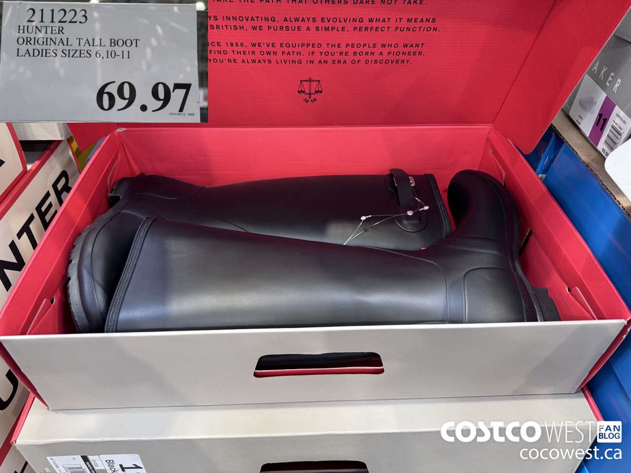 211223 HUNTER ORIGINAL TALL BOOT LADIES SIZES 6,10-11 $69.97