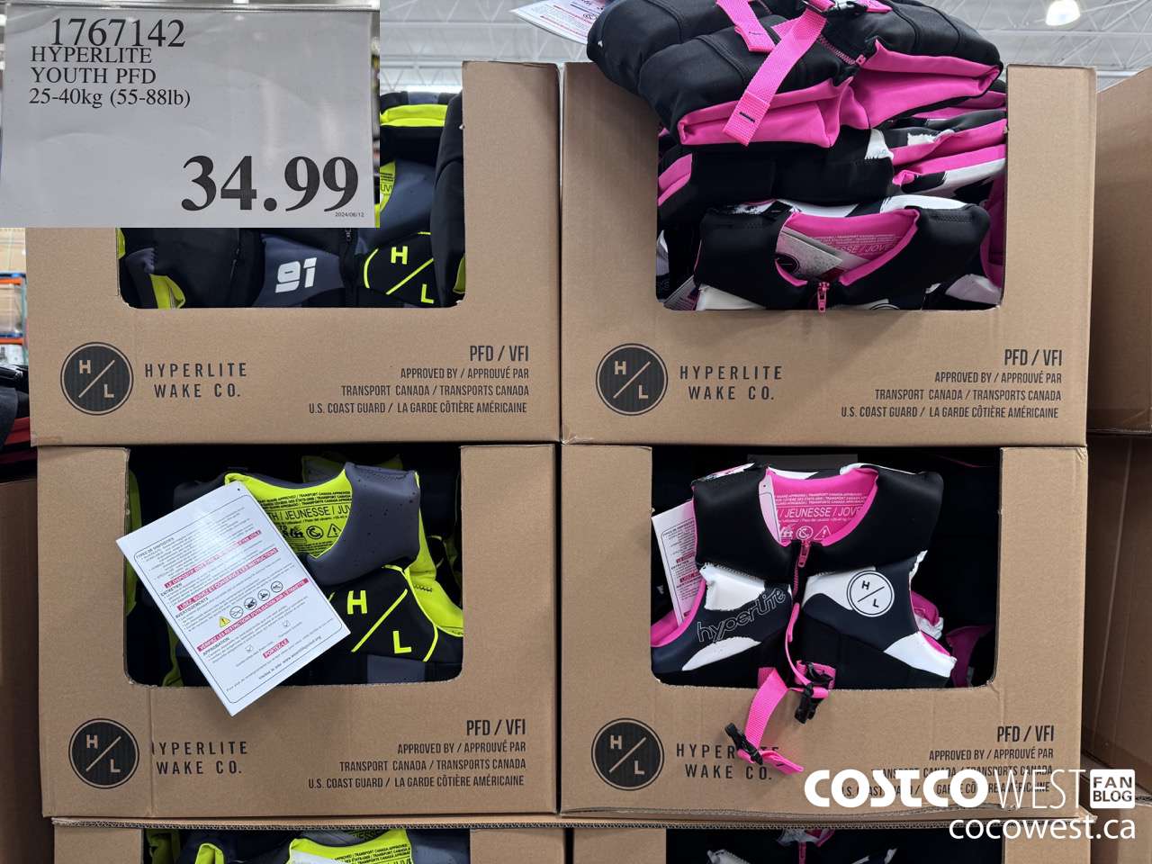 1767142 HYPERLITE YOUTH PFD 25-40kg (55-881b) $34.99