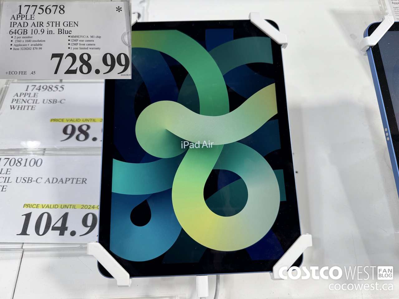 1775678 IPAD AIR 5TH GEN 64GB 10.9 IN. BLUE $728.99