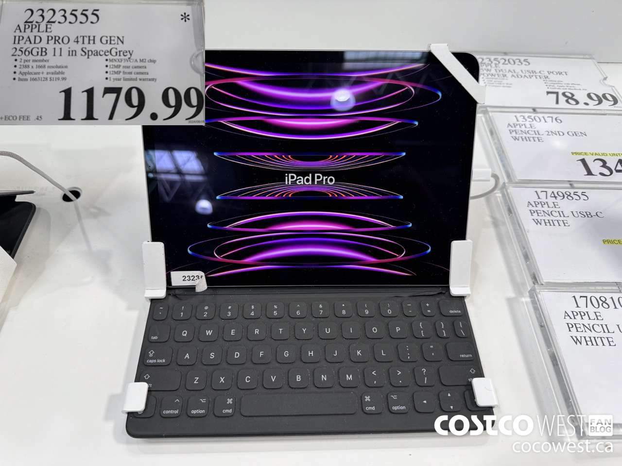 2323555 IPAD PRO 11.0 256GB SPACE GREY MNXF3VC/A $1179.99