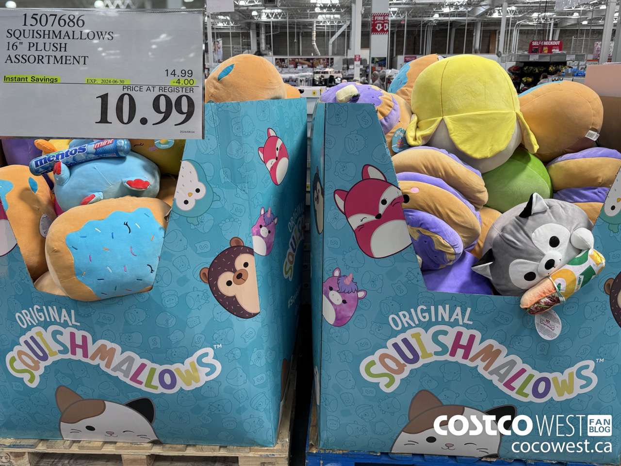 1507686 JAZWARES SQUISHMALLOWS 16 INCH PLUSH ASSORTMENT ($4.00 INSTANT SAVINGS EXPIRES ON 2024-06-30) $10.99