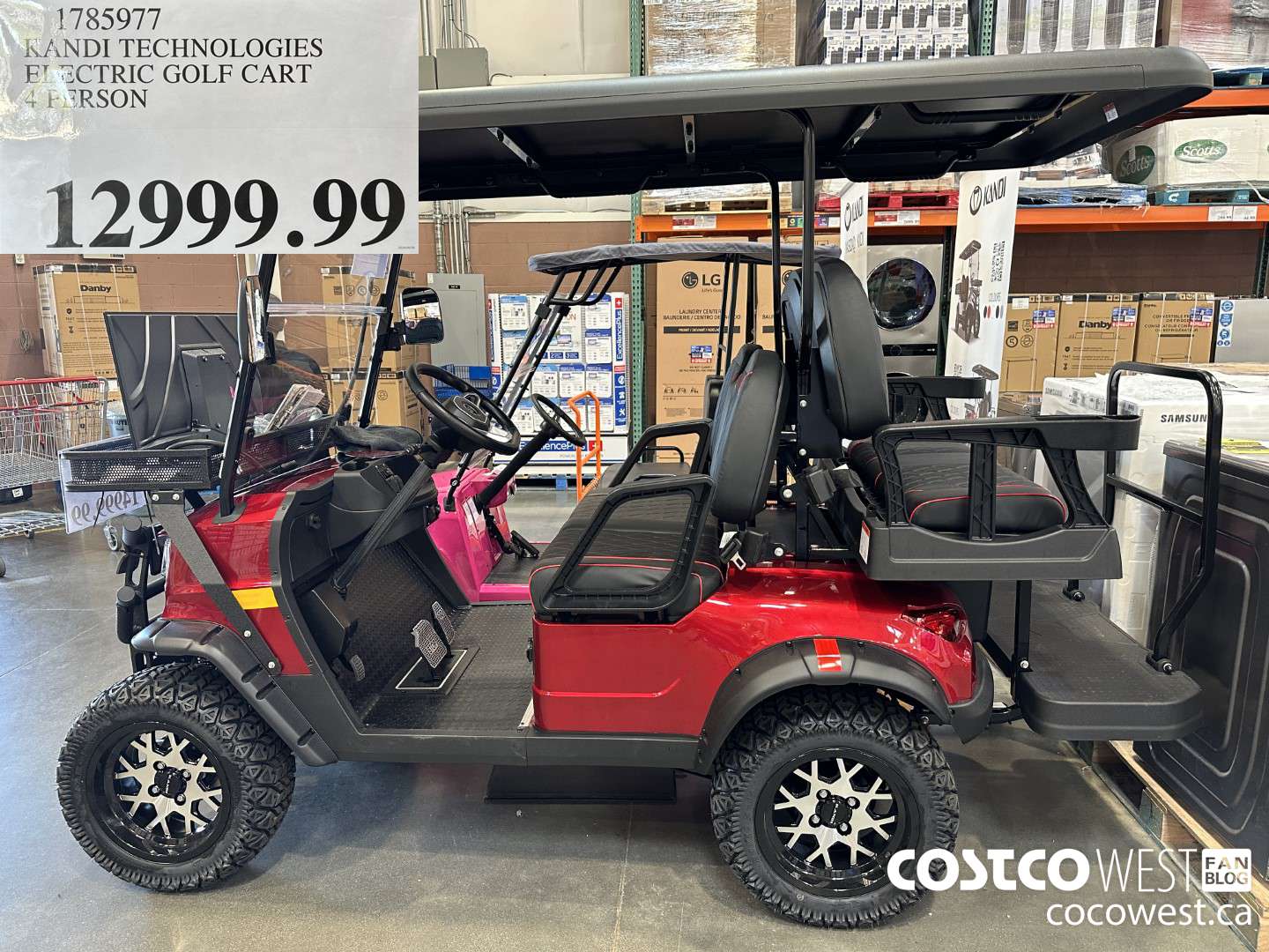 1785977 KANDI TECHNOLOGIES ELECTRIC GOLF CART 4 PERSON $12999.99