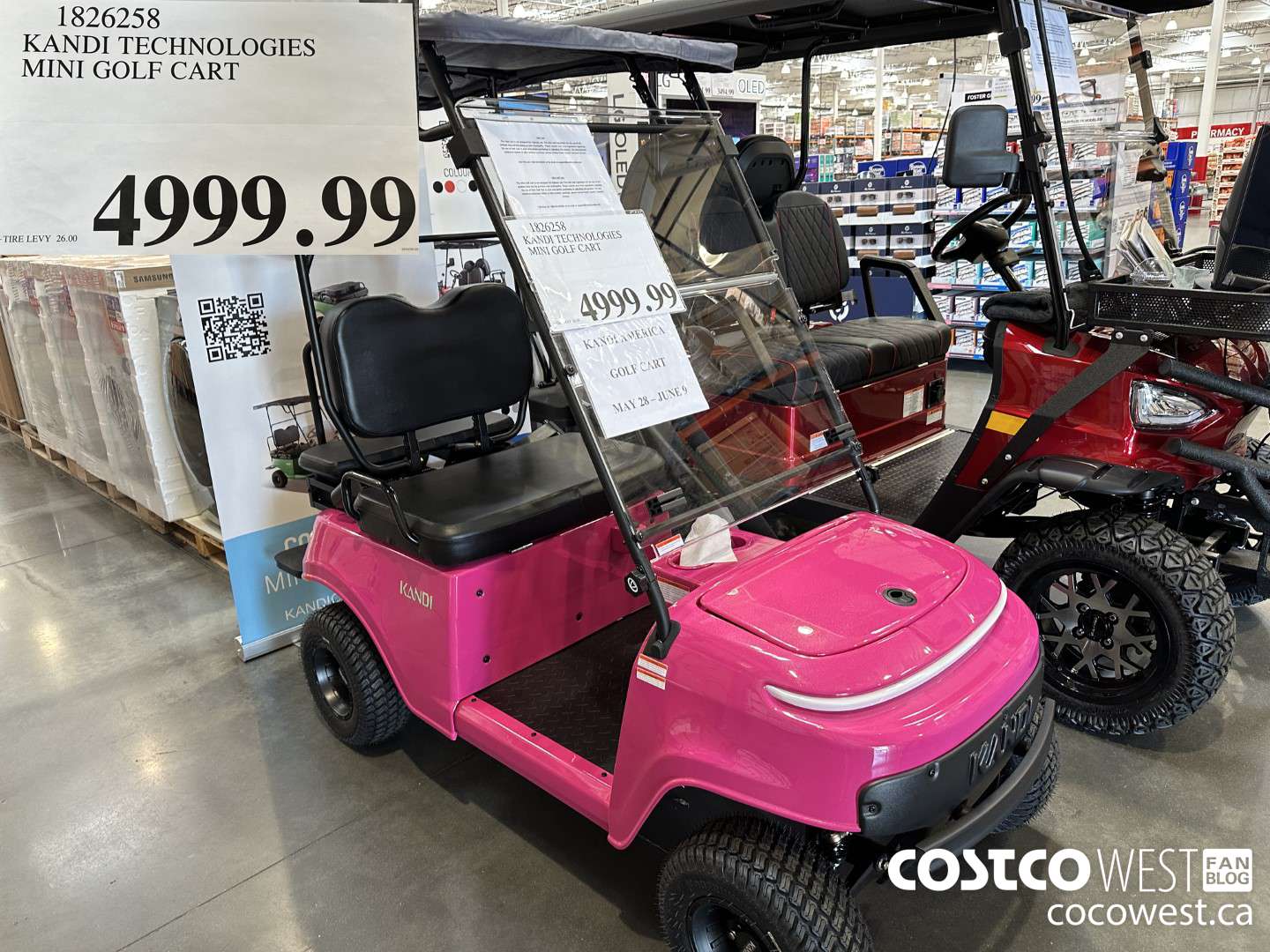 1826258 KANDI TECHNOLOGIES MINI GOLF CART $4999.99