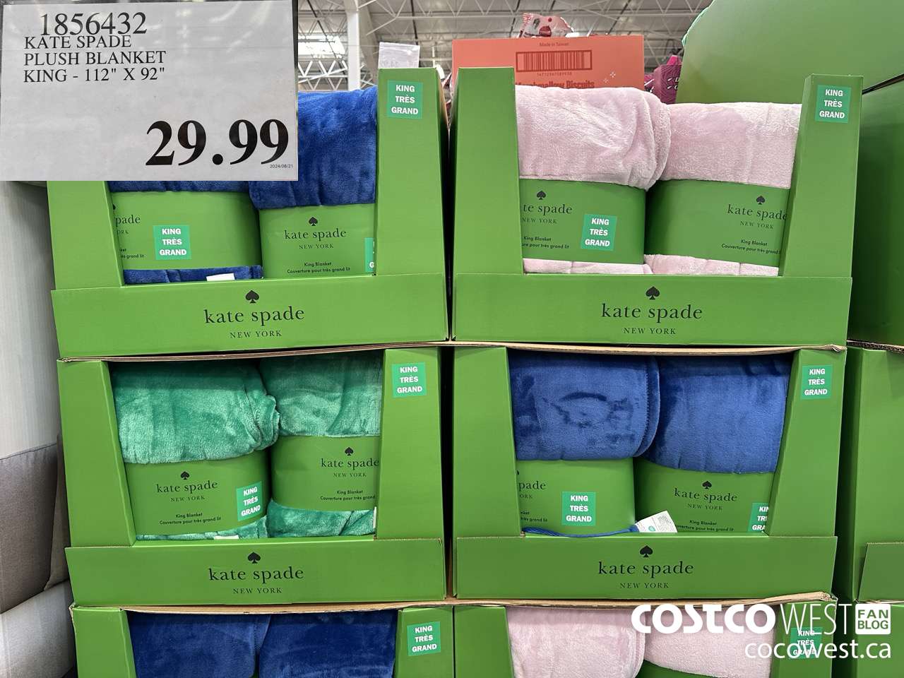 1856432 KATE SPADE PLUSH BLANKET KING 112